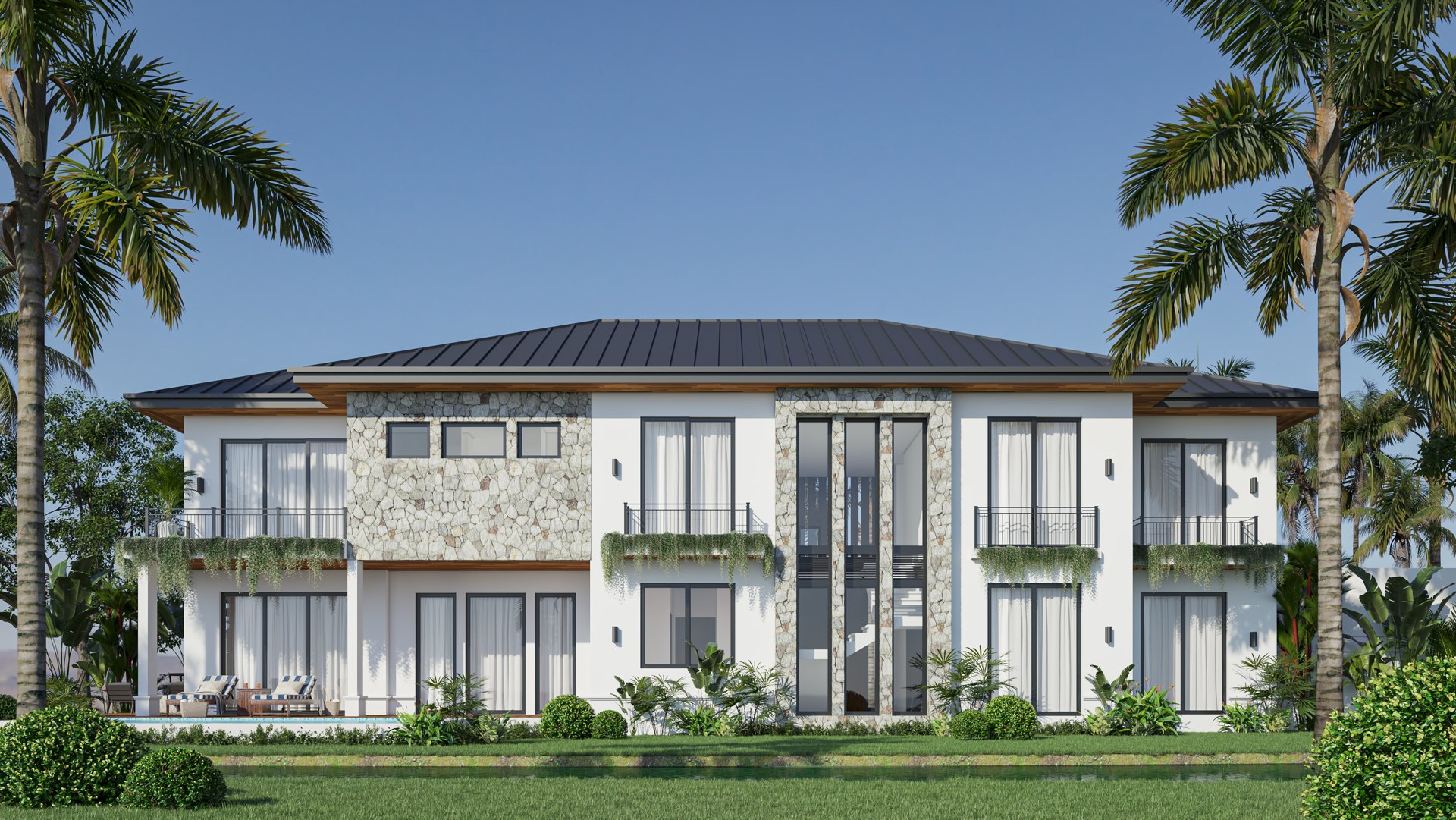 Visualización de residencia de dos niveles en Mocolí